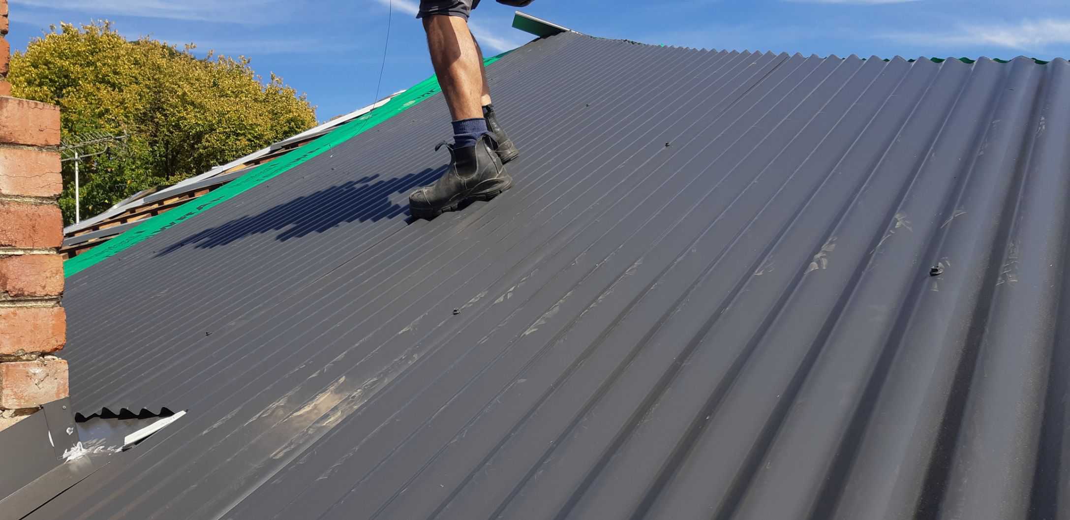 roofing services rowville, halfway through a roof replacement