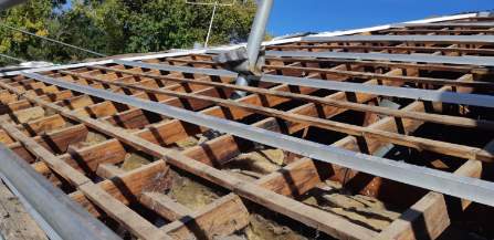 roofing services rowville, roof replacement in progress